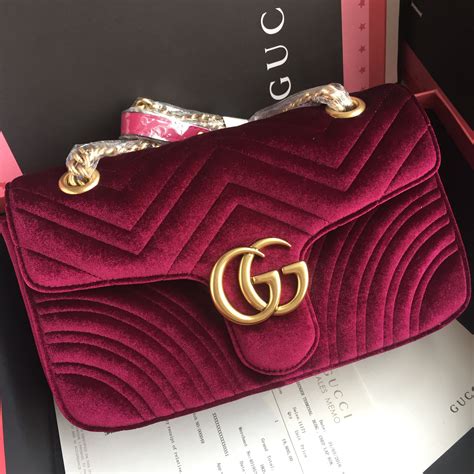 velvet gucci bag dupe|gucci velvet bag marmont.